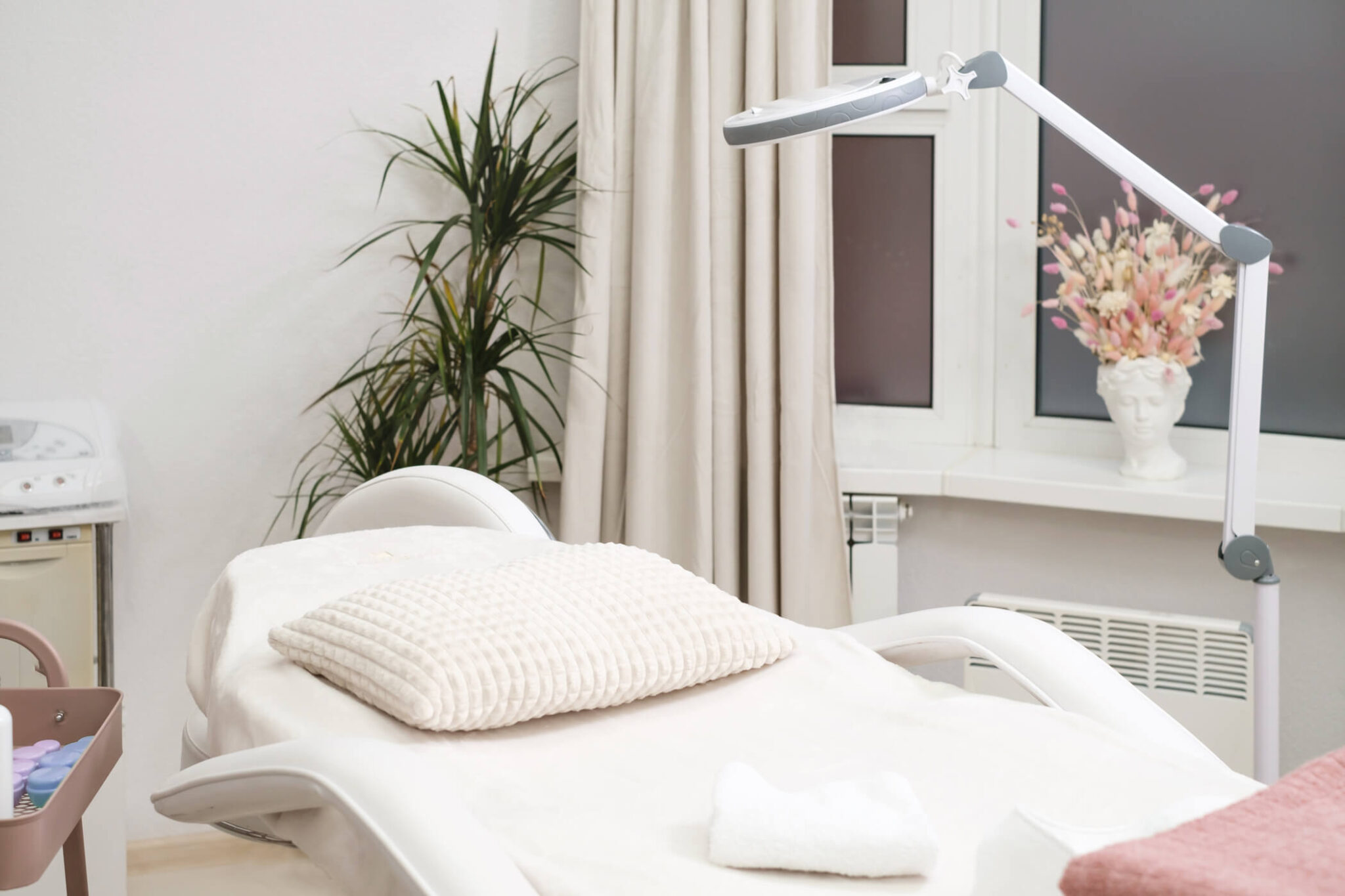 Interior of the treatment suite at Olive Irvine Medical Aesthetic Center in Irvine, California