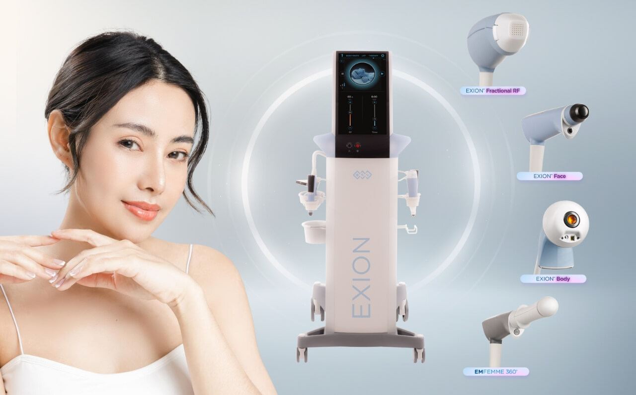 Radiofrequency skin tightening treatment improving firmness and contour in Irvine, California
